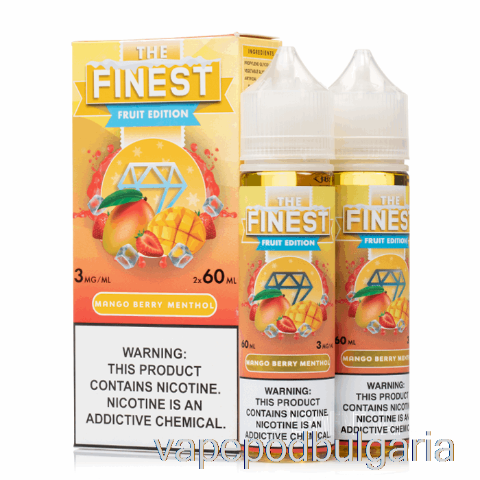 Vape 10000 Дръпки Mango Berry Menthol - The Finest Fruit Edition - 120ml 0mg